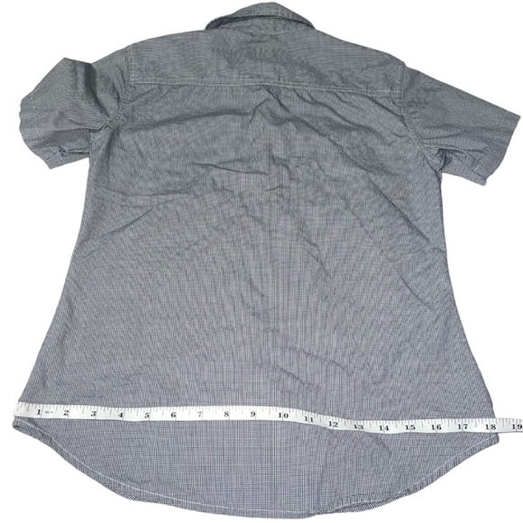 SOLD Ralph Lauren Polo Jeans Co. Short Sleeve Button Down Gingham Checked Top, S - Picture 6 of 15
